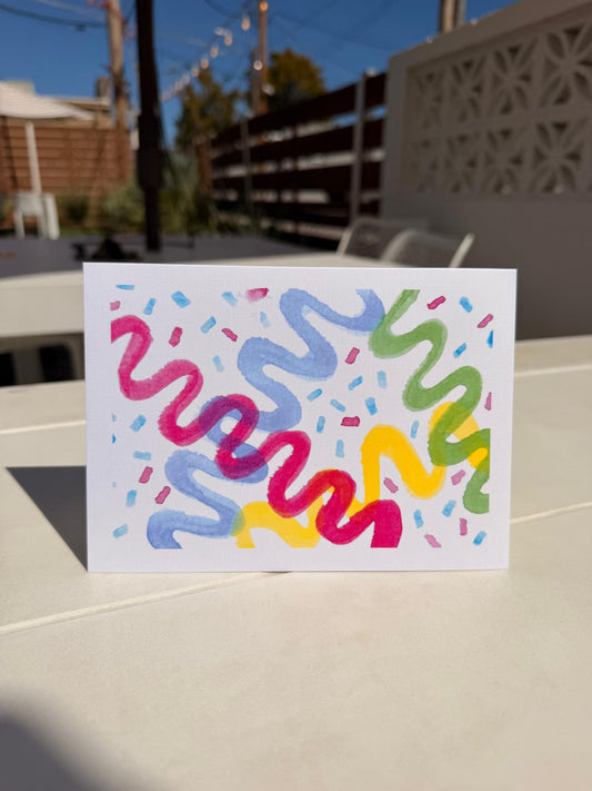 Confetti HOORAY Greeting Card | Congrats | Birthday