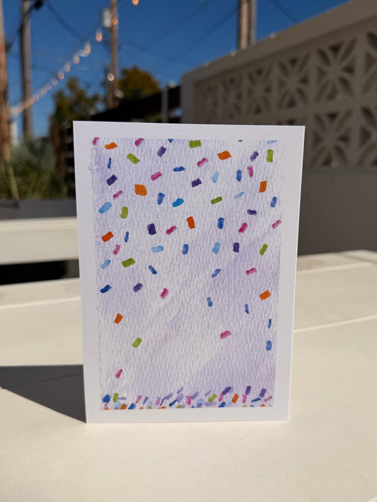 Purple Birthday Banner Greeting Card | Birthday