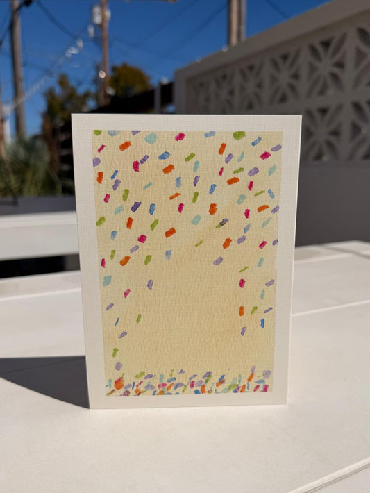 Yellow Birthday Banner Greeting Card | Birthday