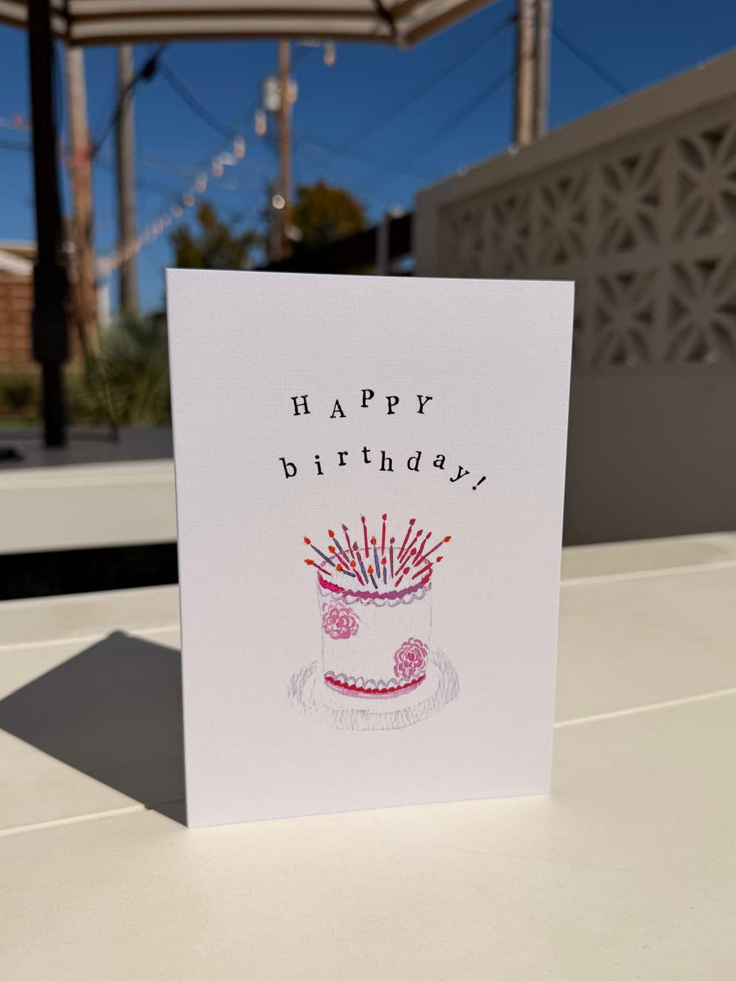 Happy Birthday Cake Greeting Card | Birthday