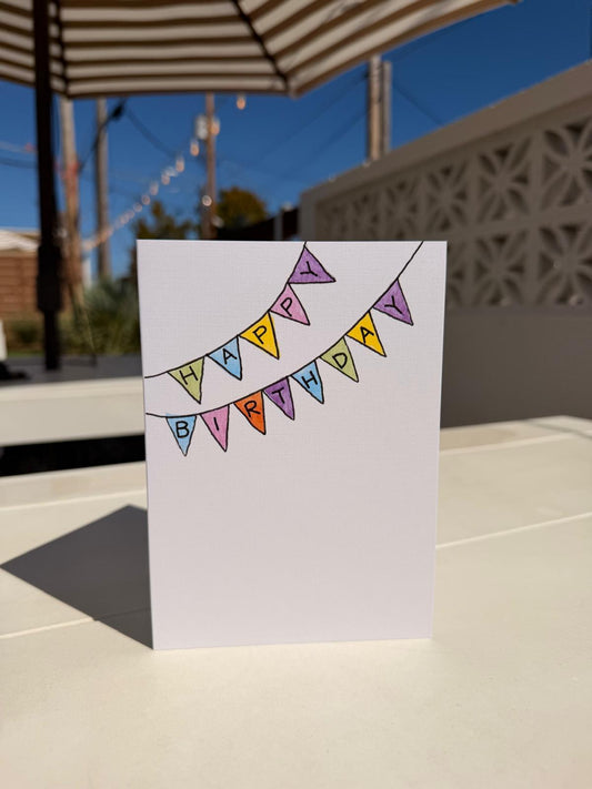Birthday Banner Greeting Card | Happy Birthday
