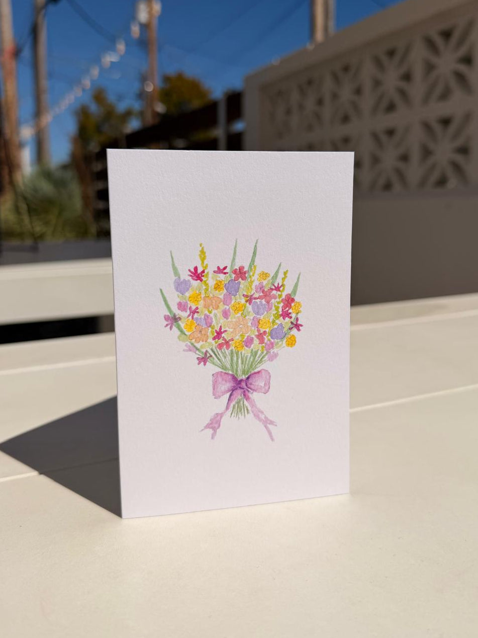 Bouquet of Flowers Greeting Card | Any Occasion