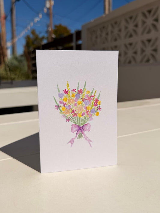 Bouquet of Flowers Greeting Card | Any Occasion