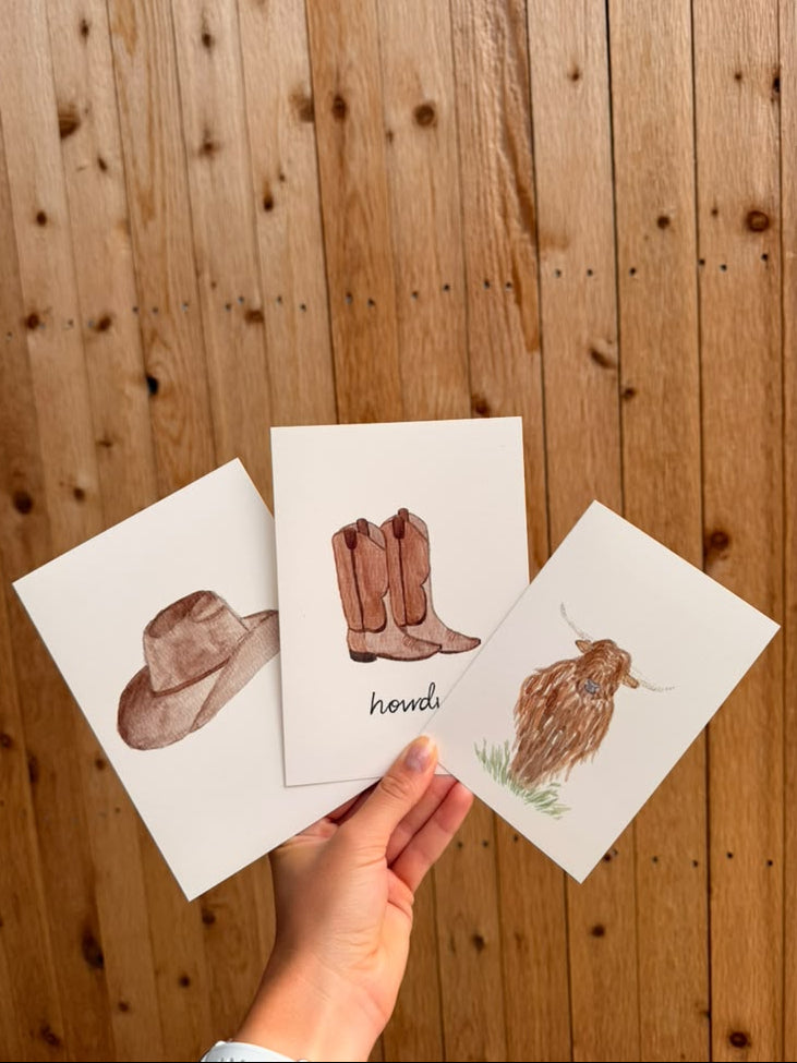 Cowboy Greeting Card Bundle
