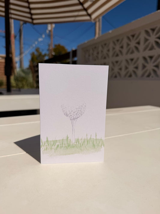 Golf Ball Greeting Card | Any Occasion