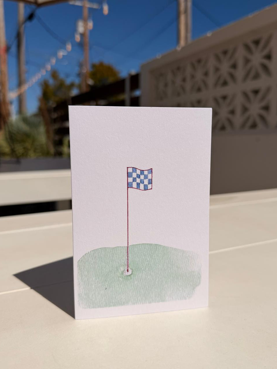 Golf Flag Greeting Card | Any Occasion