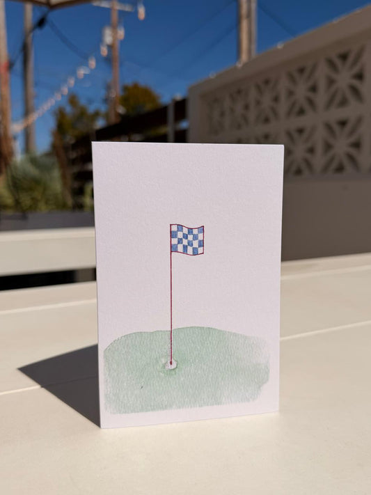 Golf Flag Greeting Card | Any Occasion