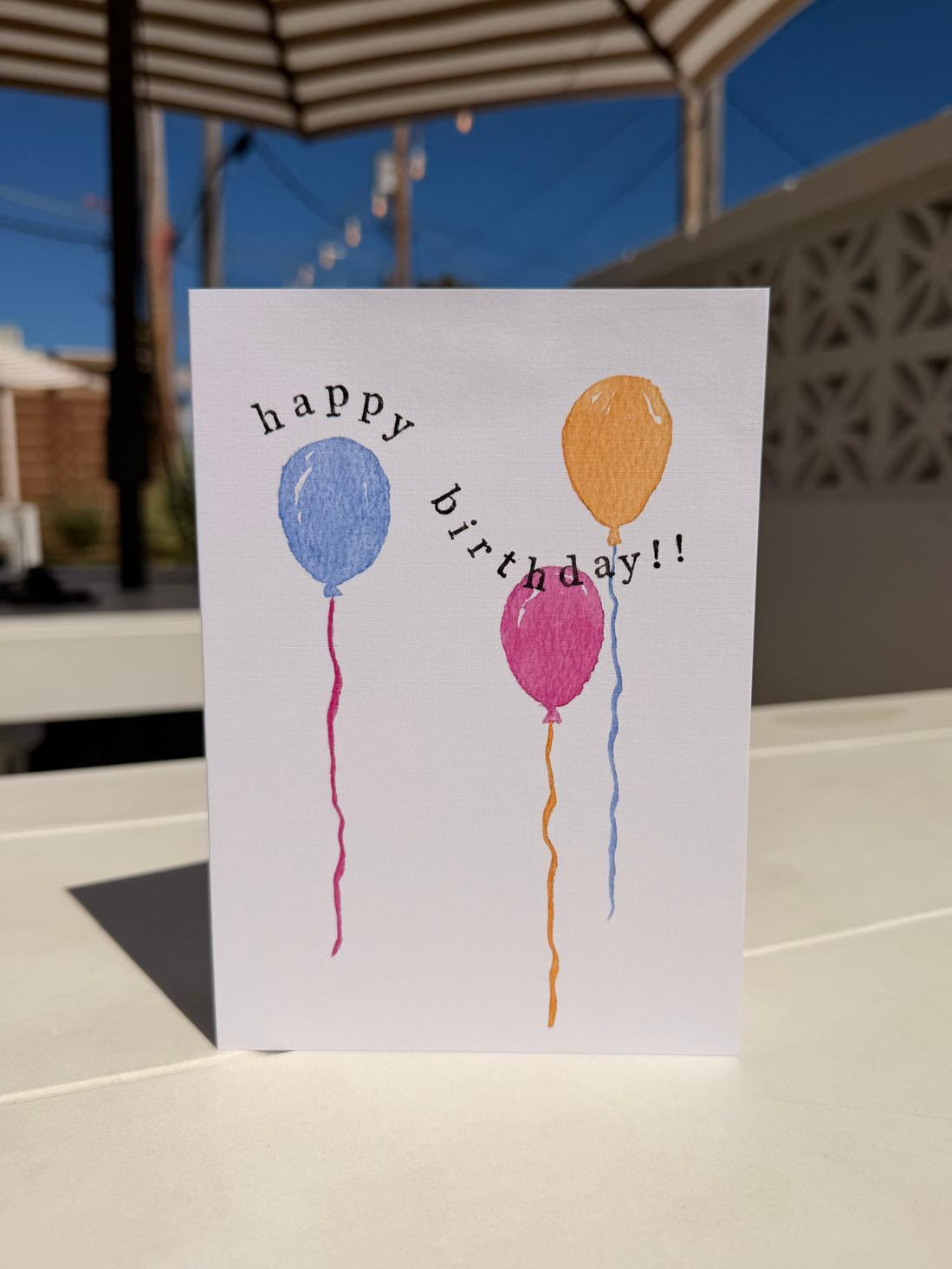 Happy Birthday Balloon Greeting Card | Birthday