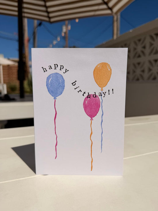 Happy Birthday Balloon Greeting Card | Birthday