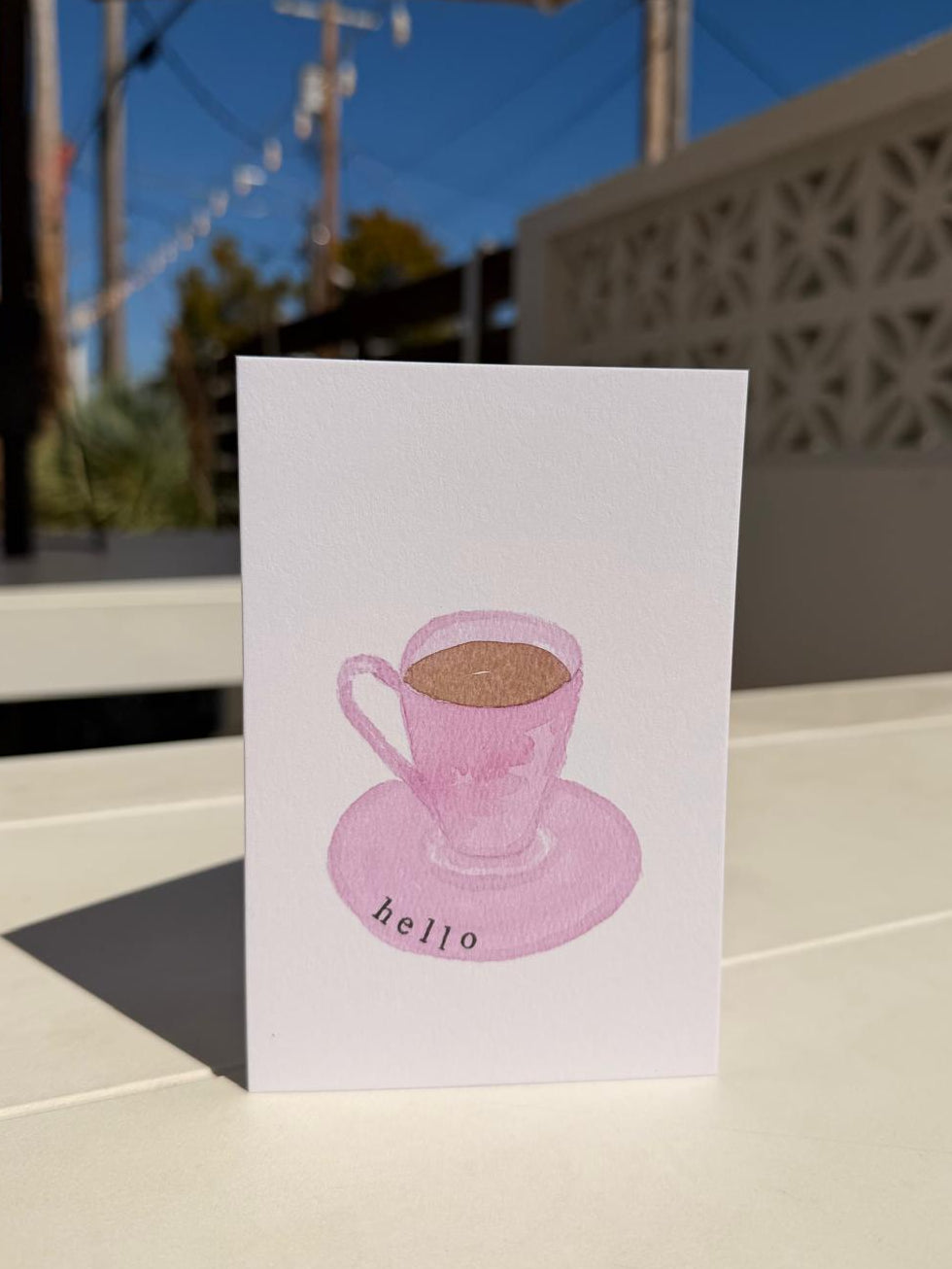 Coffee Cup Greeting Card | Any Occasion