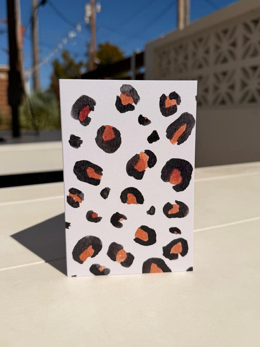 Leopard Print Greeting Card | Any Occasion