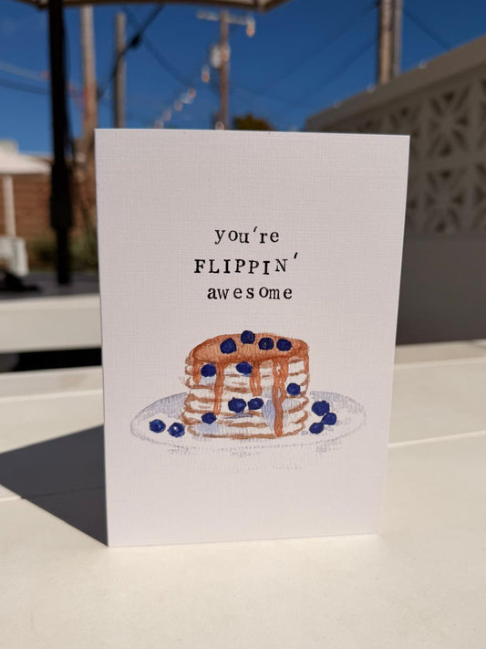 Blueberry Pancake Greeting Card | Birthday | Any Occasion