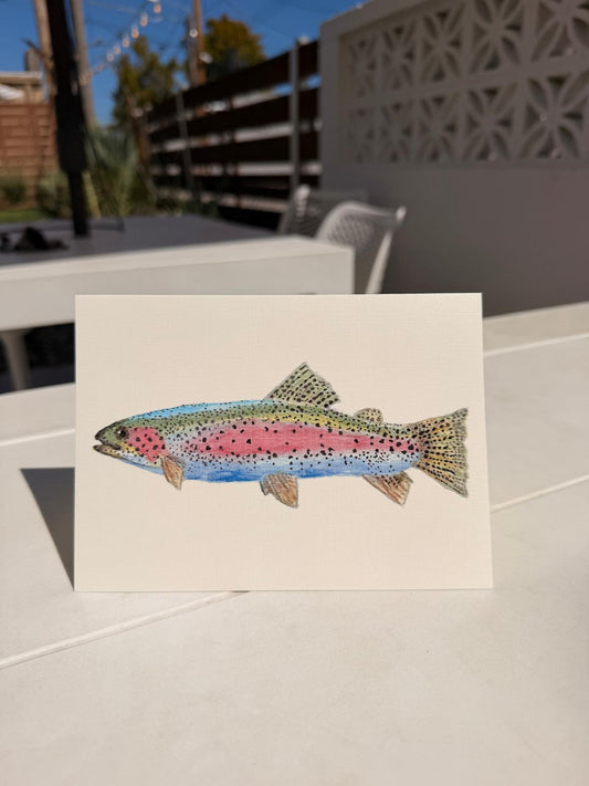 Rainbow Trout Greeting Card | Any Occasion | Birthday