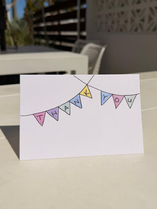 Thank You Banner Greeting Card | Thank you